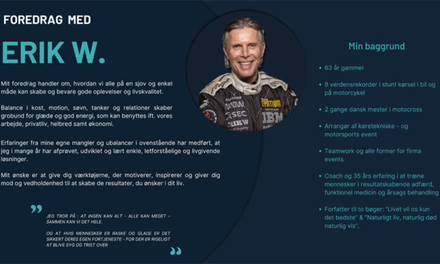 Foredrag med Erik W. Pedersen